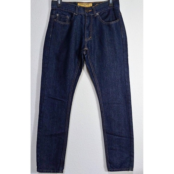 Vintage Genes 1991 Other - Vintage Genes 1991 Mens Slim Straight 28 x30 Jeans Dark Indigo Blue Denim Pants